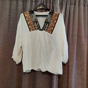 Love stitch Boho blouse size s/m